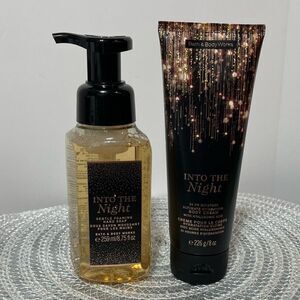 BBW Into The Night Body Cream and Foaming Hand Soap set of 2 NWT